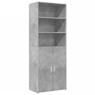 vidaXL Vidaxl - Aparador Alto Madera De Ingenier&iacute;a Gris Hormig&oacute;n 70x42,5x185 Cm