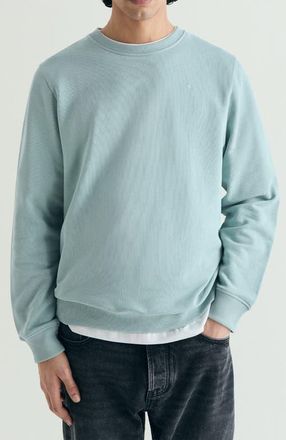 Scalpers Wash Embroidered Sweatshirt in Lightduck at Nordstrom, Size X-Small