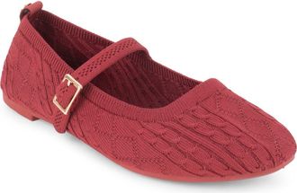 Elie Tahari Montpellier Mary Jane Flat in Burgundy at Nordstrom, Size 7.5
