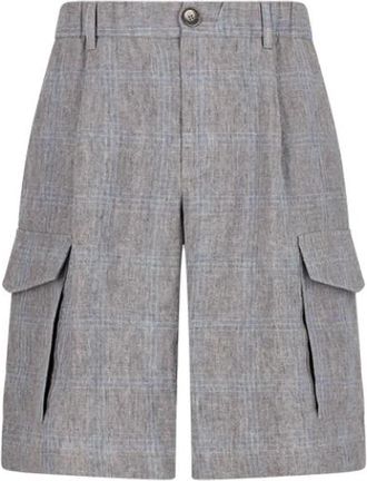 Herno Shorts Patch Pockets Zipper + Buttons Unlined - Heren - Korte Broeken - Blauw - XL - Korte Broeken