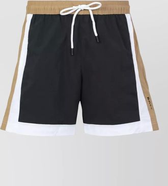 HUGO BOSS nylon beach shorts elastic waistband pockets