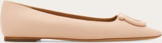 Ferragamo Women Tonal maxi Gancini ballet flat Pink Size 10.5