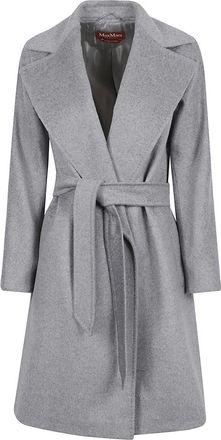 Max Mara Dames, Mantels, Grijs, Maat: 3XS Wol