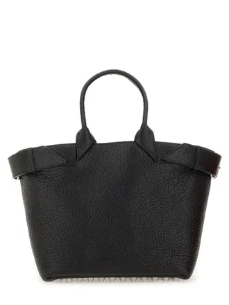 Alexander Wang Womens Rhett Large Tote Bag Black Leather Handbags Hand