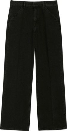 BA&SH Wide Jeans - Dames - Loose Fit Jeans - Zwart - S - Denim - Jeans