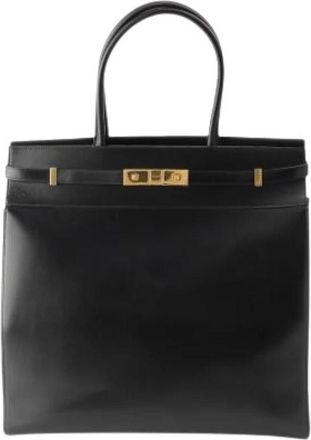 Saint Laurent Pre-owned Tote Bag - Dames - Vintage Shopper - Zwart - ONE Size - Leer - Vintage