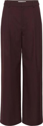 Gestuz GZpaula MW pants - Dames - Wijde Broeken - Bruin - 2XS - Broeken