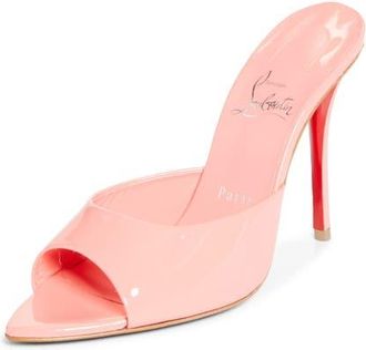 Christian Louboutin Miss Z Pointed Toe Sandal in Grapefruit at Nordstrom, Size 10.5Us