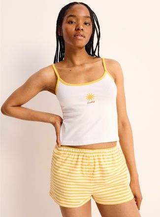 Twik Womens Ultra-comfortable cropped Cami Top