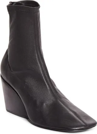 Proenza Schouler Slant Stretch Bootie in Black at Nordstrom, Size 36.5