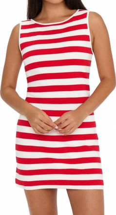 Show me your Mumu Cameron Mini Dress In Red/ White