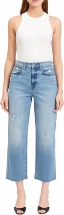 Daze Sundaze High Rise Straight Crop Jeans In Marina Vintage