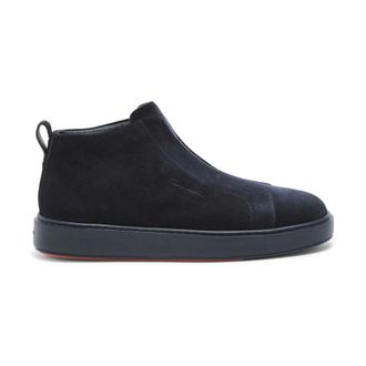 Santoni Ankle Boots, male, Blue, Size: 11 1/2 US Slip-on Sneaker