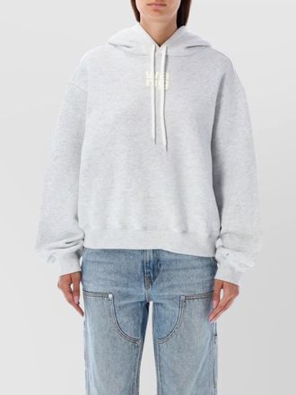 Alexander Wang logo hoodie drawstring hood