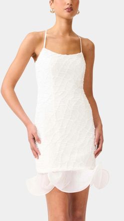 Elliatt Alexandra Strap Mini Dress In White