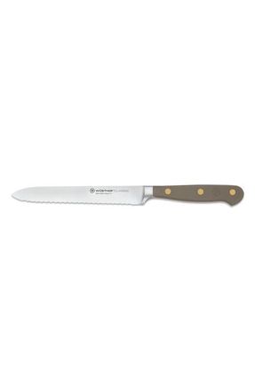 W&uuml;sthof Classic 5-Inch Serrated Utility Knife in Grey at Nordstrom