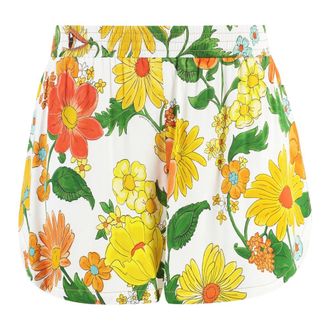 Stella McCartney Dames, Korte broeken, Veelkleurig, Maat: S Satijn