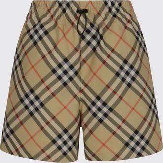 Burberry Pantaloncino in poliestere check Burberry