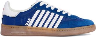 Dsquared2 Low-Top Sneakers With Blue Silk