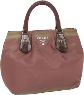 Prada Pre-owned Nylon handbags - Dames - Vintage Handtas - Roze - ONE Size - Nylon - Vintage