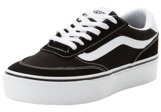 Vans Sneaker VANS Brooklyn LS Platform, Damen, Gr. 39, ba2, suede, canvas schwarz, wei&szlig;, Textil, Schuhe Sneaker