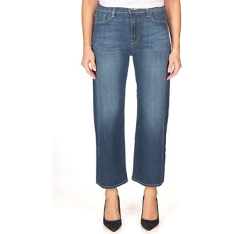 Fidelity Denim Hyacinth Wide Crop in Epic Blue at Nordstrom, Size 24 27
