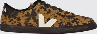 Veja Sneakers Panenka in pelle con inserti animalier e logo a contrasto