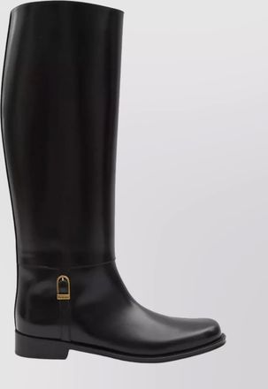 Saint Laurent knee-high boots buckle detail
