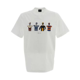 Paul Smith T-shirt - Heren - Tops - Wit - Maat: L Katoen
