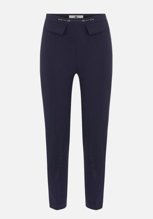 Elisabetta Franchi broek van dubbele stretchcr&ecirc;pe