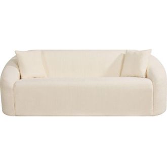 Habitat et Jardin Divano fisso diritto in tessuto Ondine - 3 posti - Beige