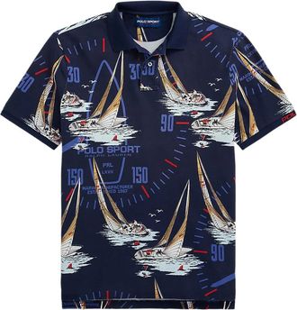 Polo Ralph Lauren Polo in cotone con ricamo logo - Blu