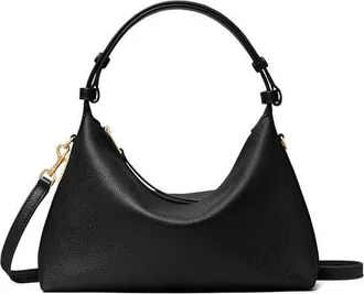 Tory Burch Mellow Leather Shoulder Bag in Black at Nordstrom
