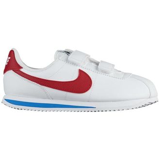Nike Boys Cortez - Preschool Running Shoes White/Varsity Red/Varsity Royal Size 10.5