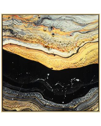 Empire Art Direct Golden Earth Ii Embellished Canvas Wall Art