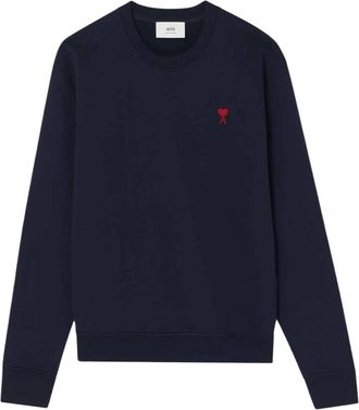 Ami Felpa Girocollo - Heren - Sweatshirts - Blauw - XL - Hoodies & sweatvesten