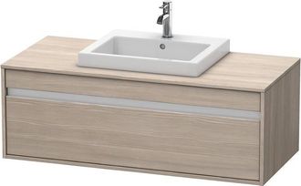 Duravit Duravit Ketho M&oacute;dulo Mural 6796, 1 Extra&iacute;ble, 1200mm, Para 1 Lavabo Empotrado, Centralizado, Color (frente/cuerpo): Decoraci&oacute;n Pino Plata - Kt67960313