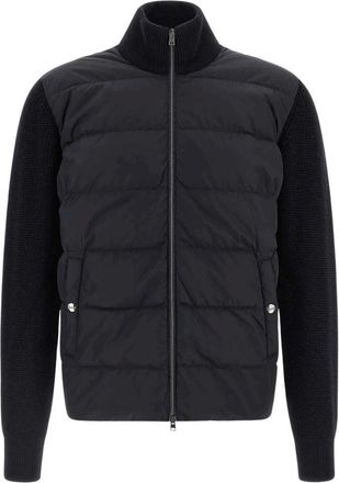 Herno Gewatteerd vest - Heren - Truien - Blauw - Maat: L Zijde