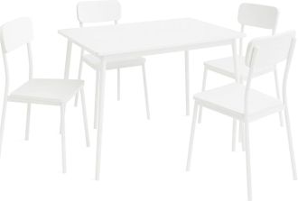 Dupi Conjunto Mesa Y 4 Sillas New Xobe 110x70 Cm Blanco