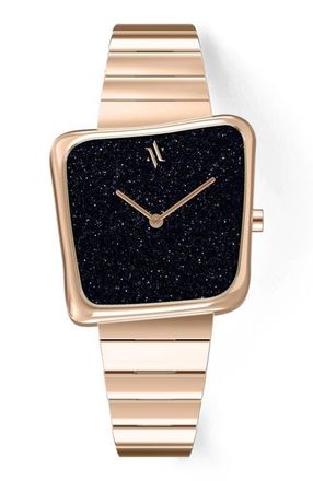 Vanna Nebula Gemstone Watch in Blue Sandstone-Rose Gold at Nordstrom
