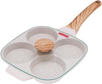 OEM Sart&eacute;n Para Huevos Con Tapa, Sart&eacute;n Antiadherente De Aluminio, Placas De Inducci&oacute;n, Sart&eacute;n Multifuncional Para Desayunos, Placas De Gas