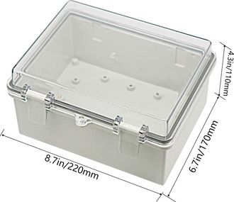 OEM Caja El&eacute;ctrica Antipolvo Ip65, Caja De Conexiones De Pl&aacute;stico Abs, Carcasa Externa Con Bisagras, Carcasa Universal Para Proyectos Con Tapa Transparent