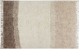 Lorena Canals Into the Blue Washable Wool Rug in Almond at Nordstrom, Size 55X79