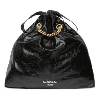Balenciaga (WMNS) Balenciaga Crush Medium Tote Bag Black 742941210IT1000