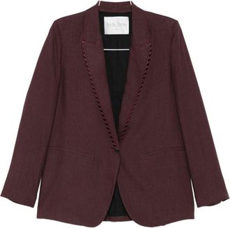 Forte_Forte Einreihige Jacke aus Leinen