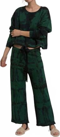Cali Dreaming Womens Palmer Pant In Tartan Tie Dye