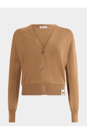 Bally Cardigan in Cotton and Silk in Natural at Nordstrom, Size 40 Eu