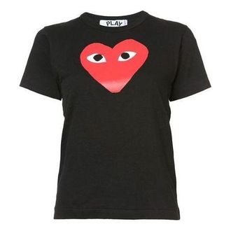 Comme Des Garçons (WMNS) COMME des GARCONS PLAY T-Shirt Large Red Heart Black P1T111-1