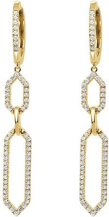 Sabrina Designs 14K 0.43 Ct. Tw. Diamond Link Drop Earrings