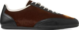 Jimmy Choo London Sunny sneakers - men - Rubber/Fabric/Lambskin/Bovine Leather/Leather/Fabric - 44.5 - Brown